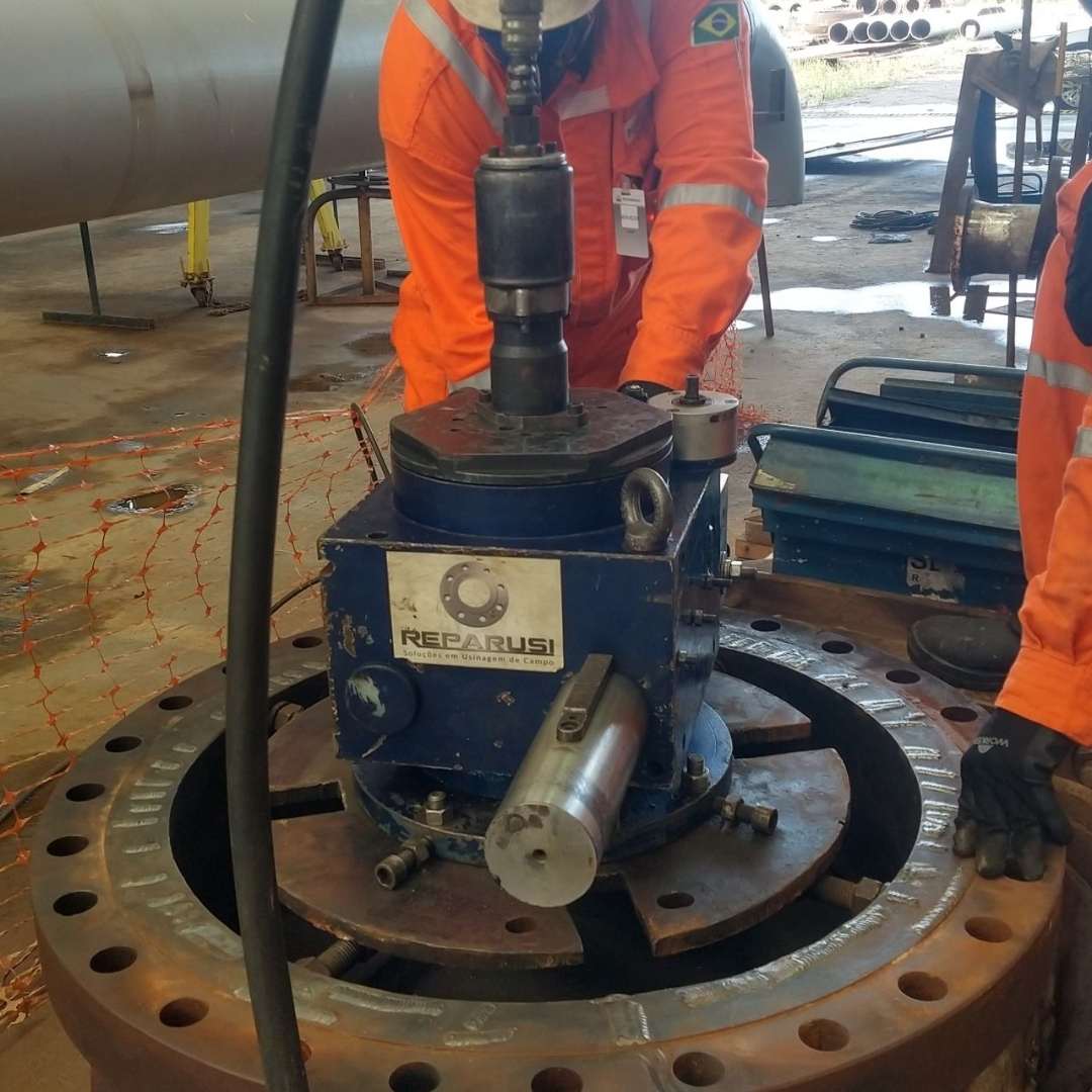 Faceamento de flanges